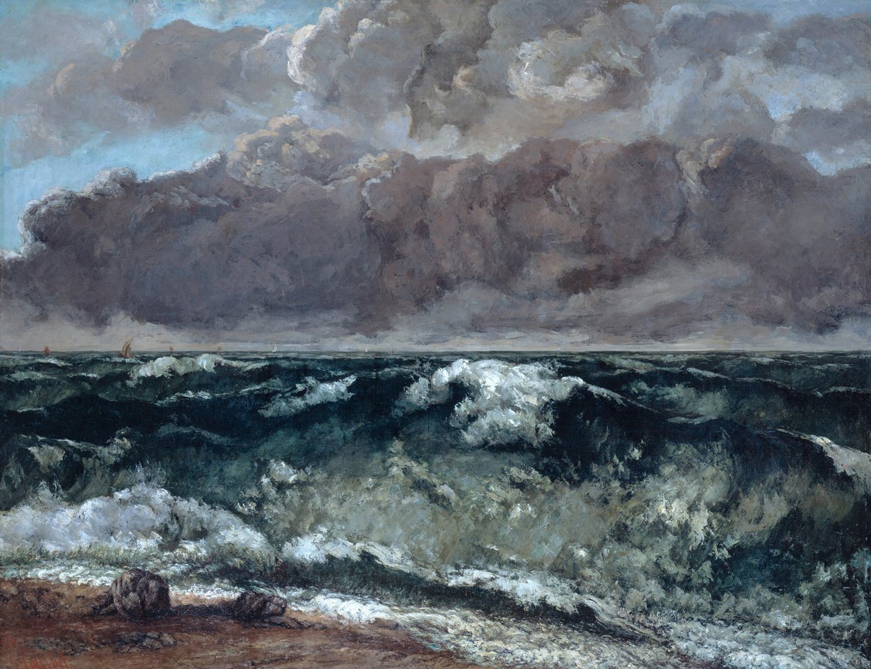 A hullám, 1867-1869 alkotó: Gustave Courbet