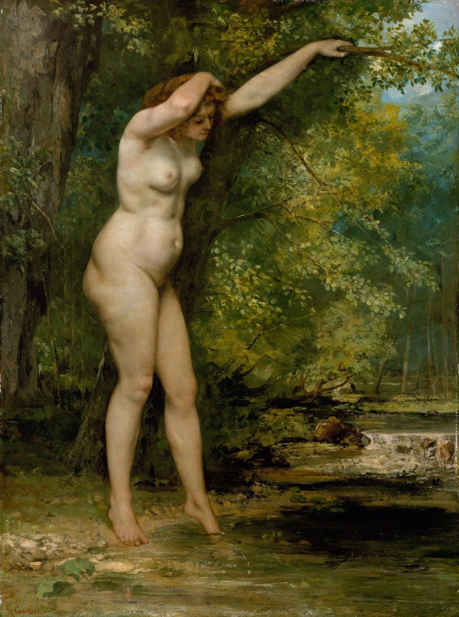 Az ifjú fürdőző alkotó: Gustave Courbet