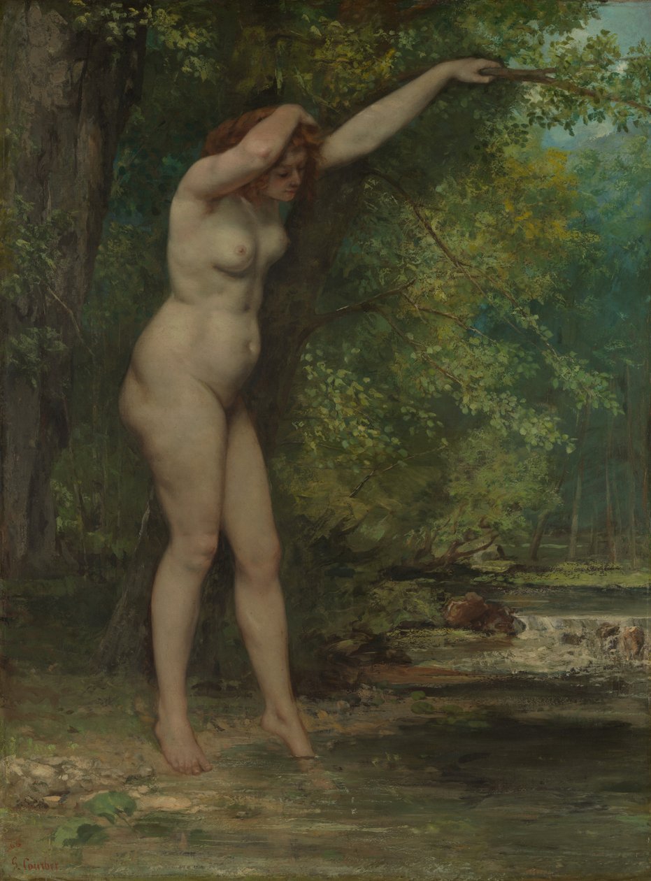 Az ifjú fürdőző, 1866. alkotó: Gustave Courbet