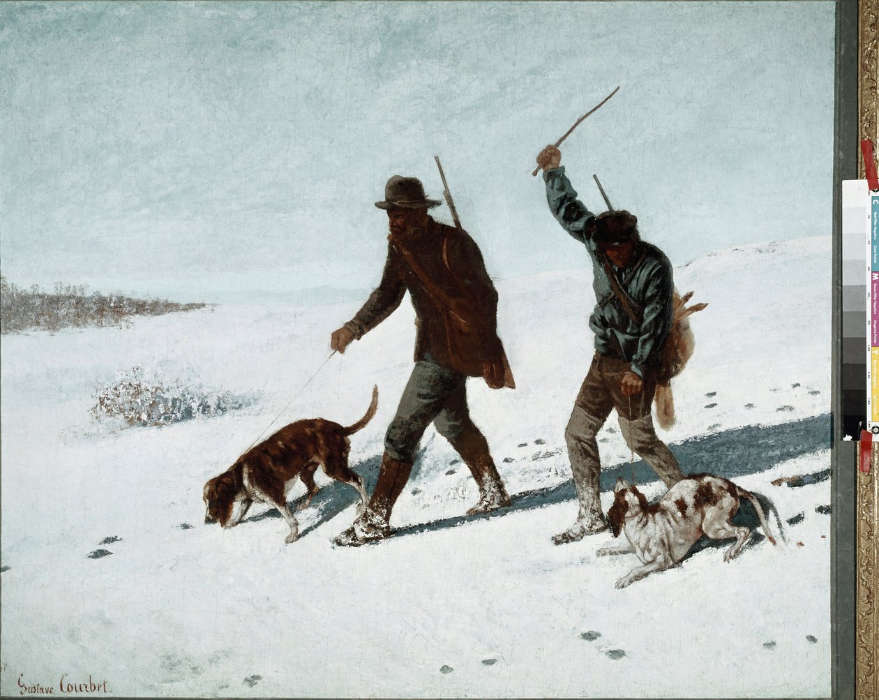 Az orvvadászok. Gustave Courbet (1819-1877) festménye alkotó: Gustave Courbet