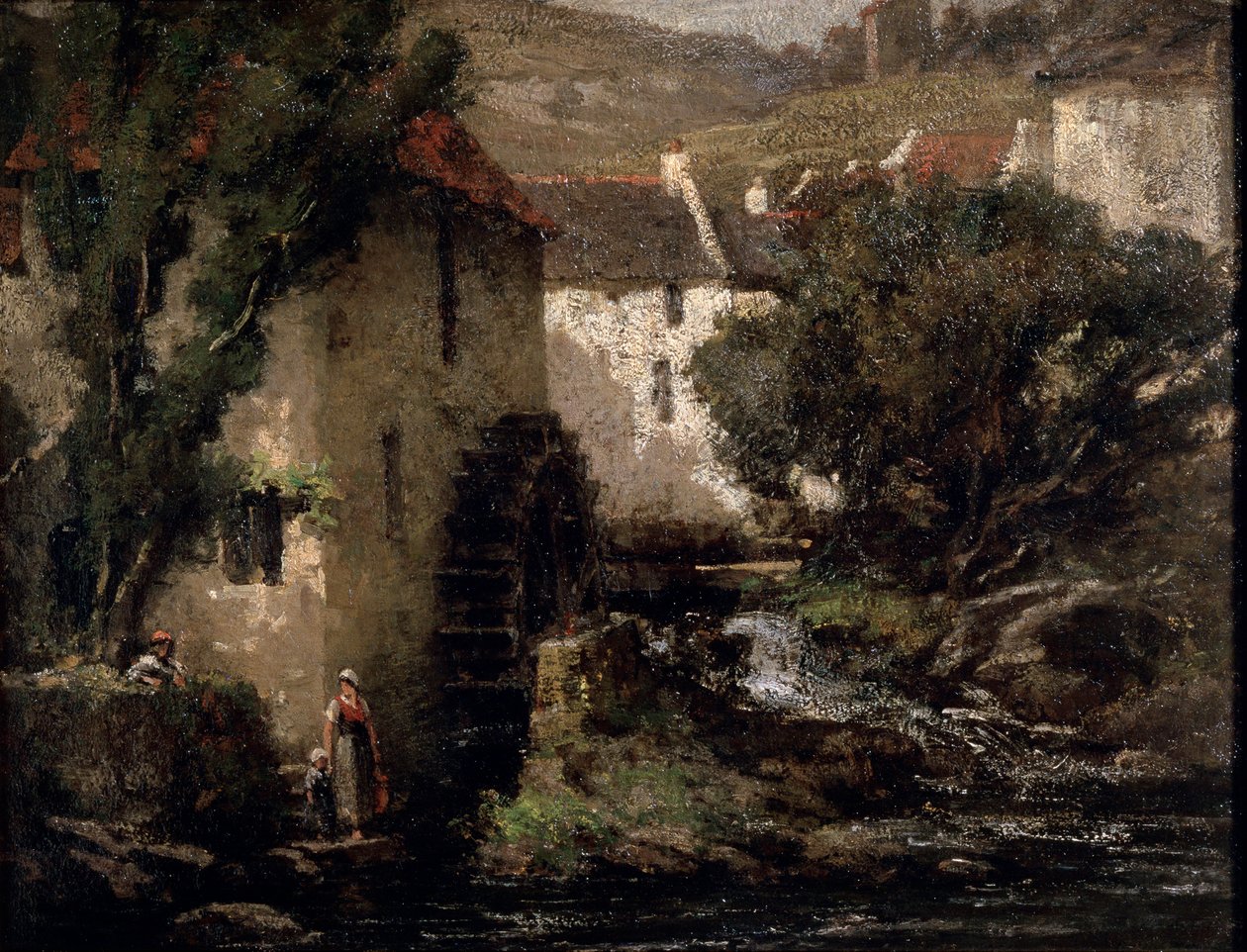 Vízimalom, 19. század. alkotó: Gustave Courbet