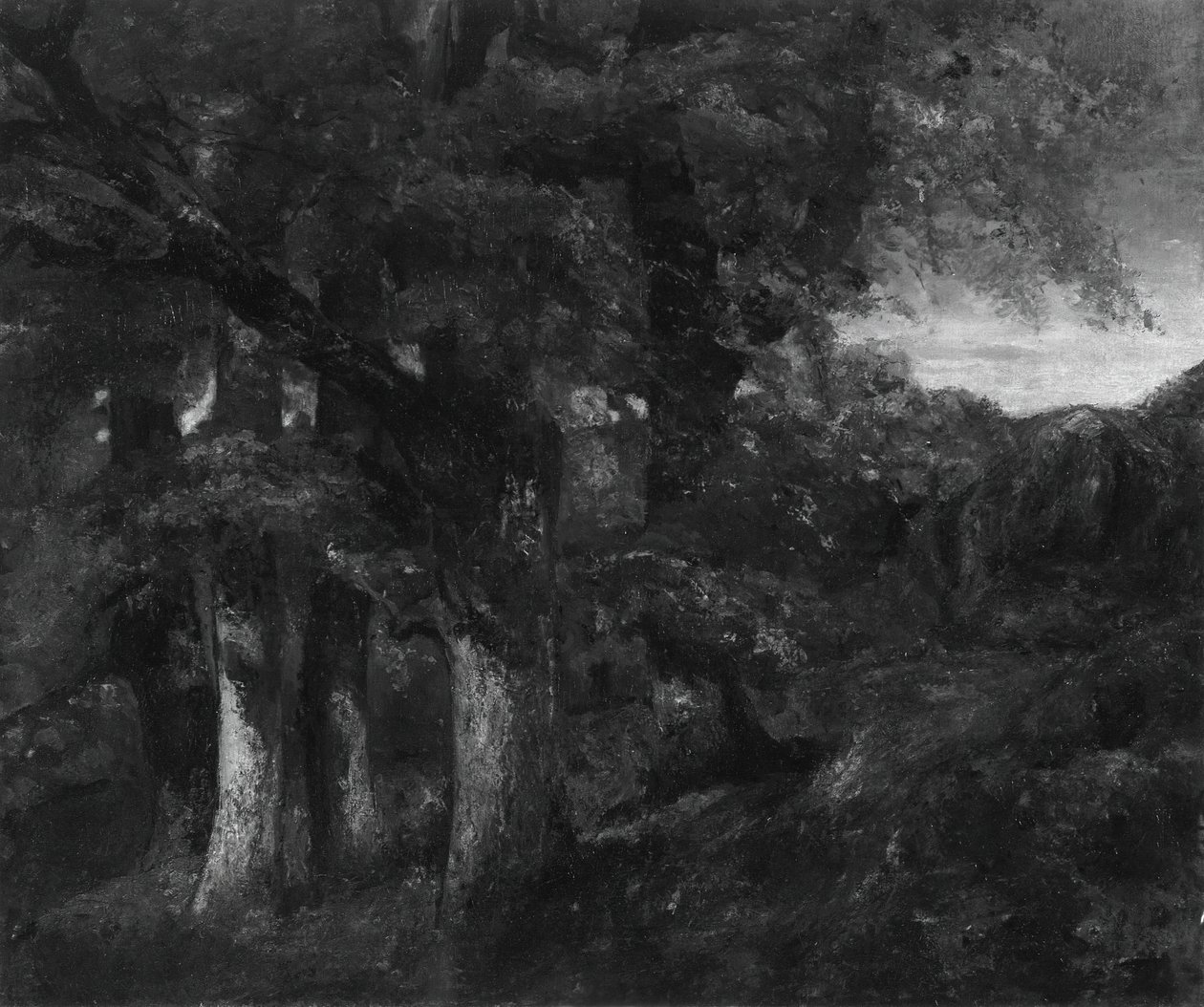 Erdős táj, 181977. alkotó: Gustave Courbet