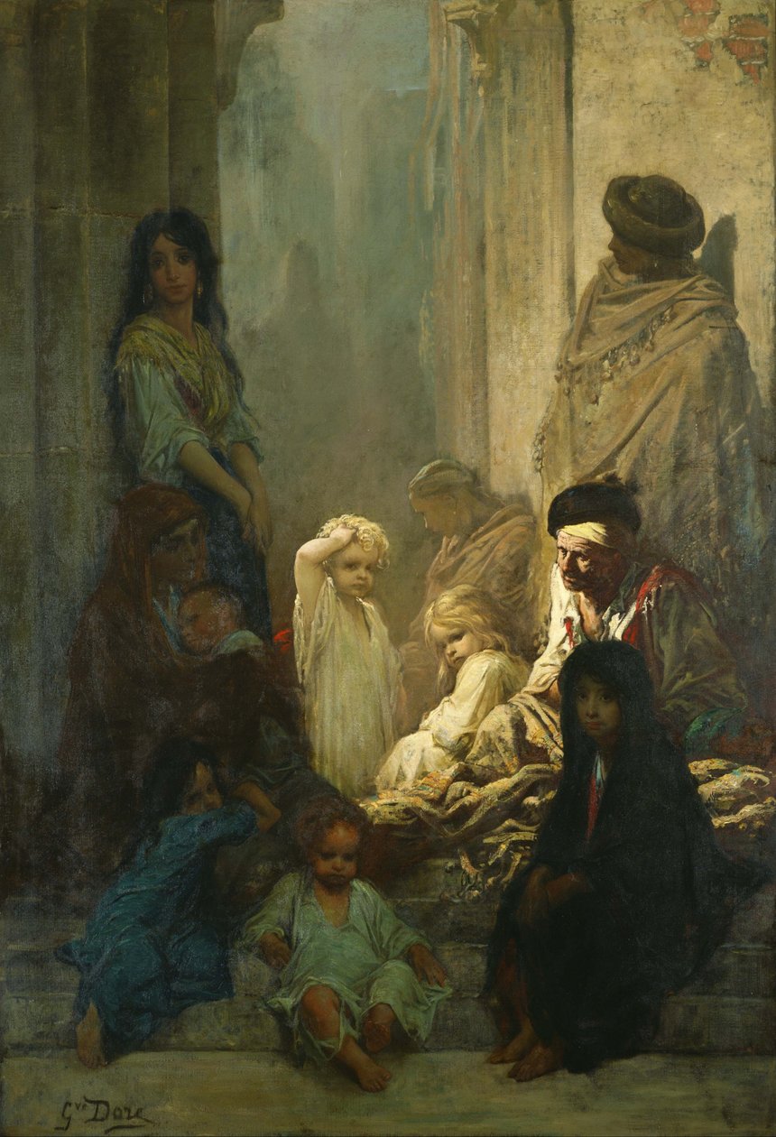 La Siesta, spanyolországi emlékek. alkotó: Gustave Dore