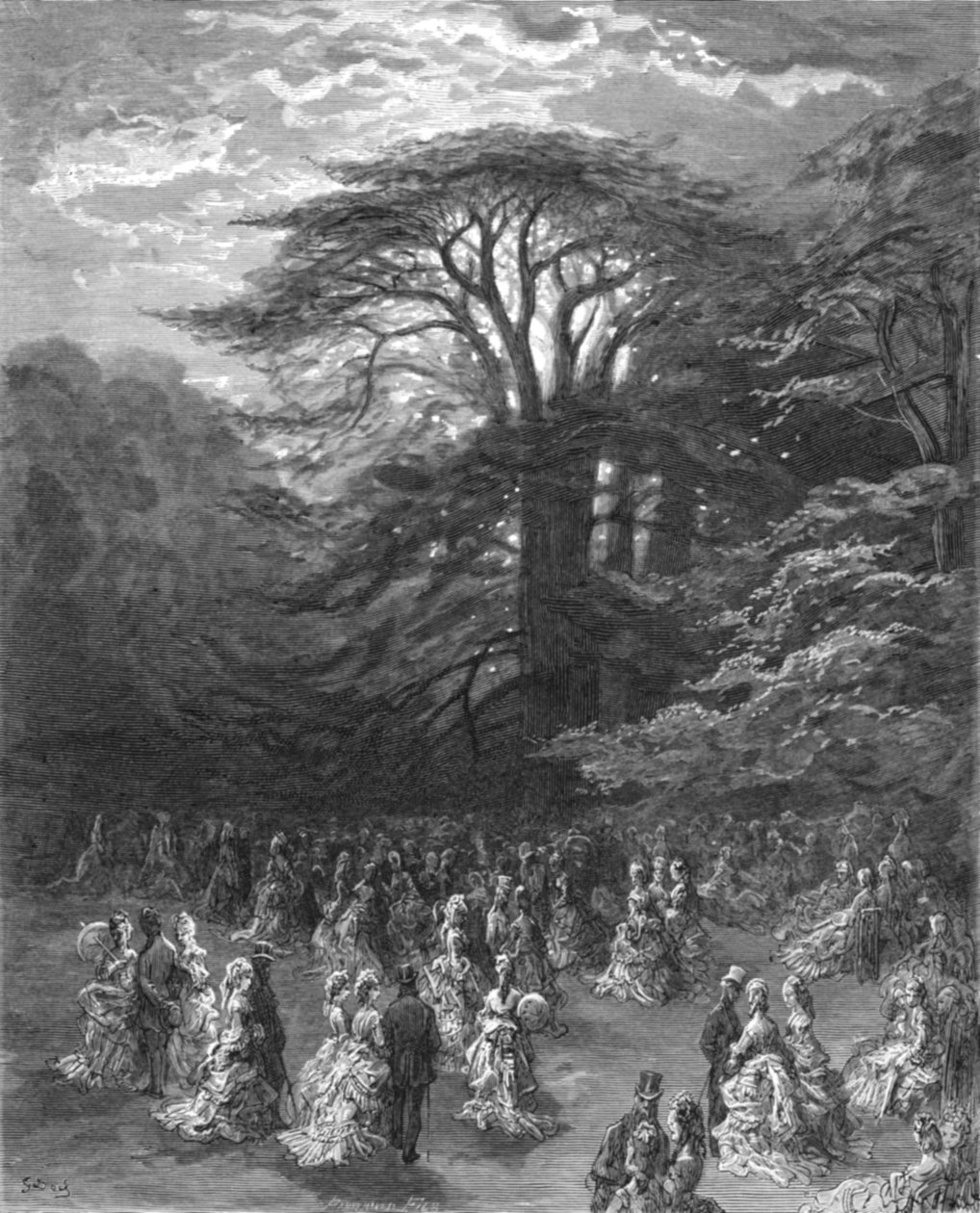 "A Chiswick Fete", 1872. alkotó: Gustave Dore