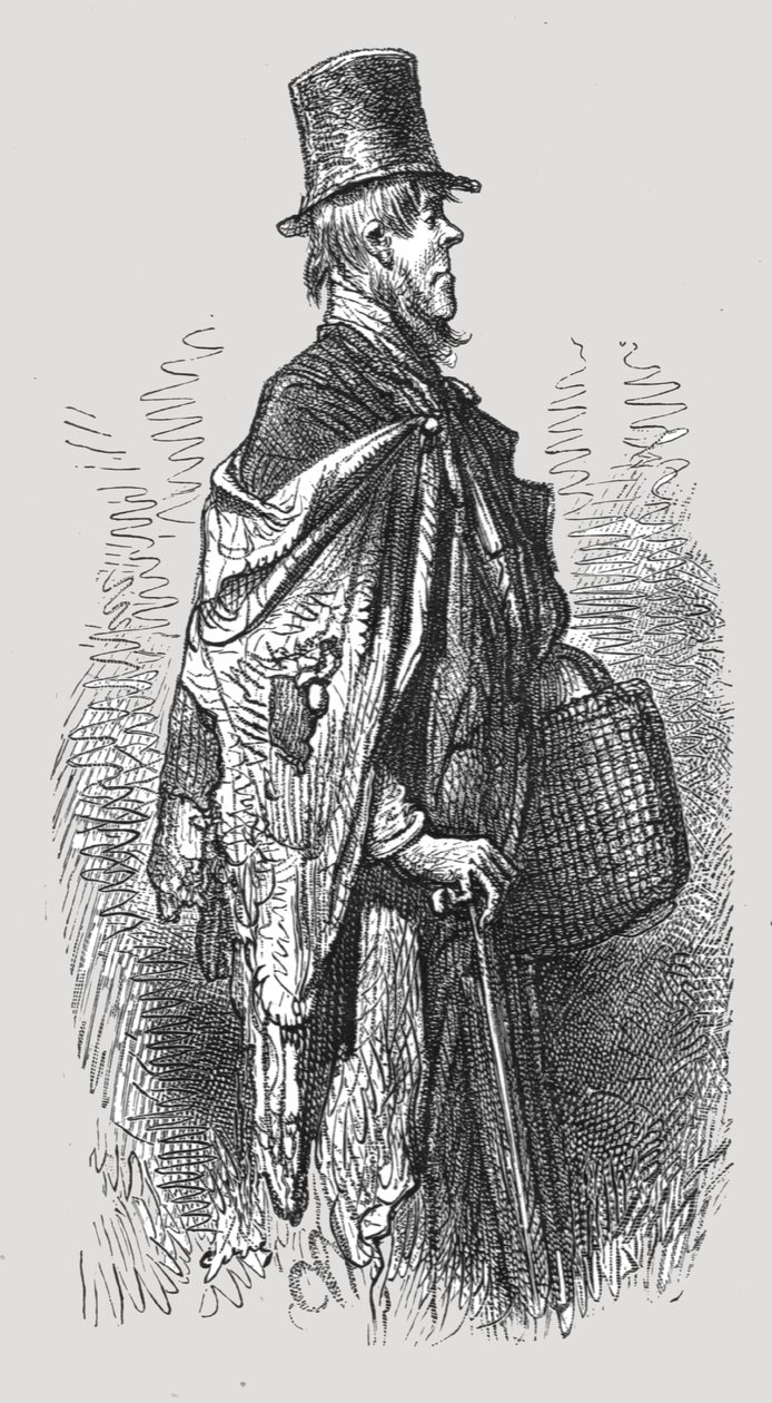 "A Greenwich Boat Traveller", 1872. alkotó: Gustave Dore