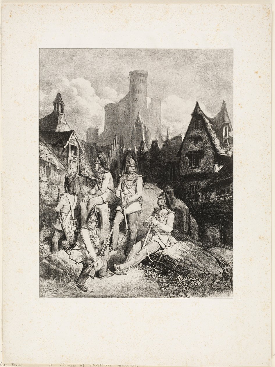 Egy csoport osztrák gárda alkotó: Gustave Dore