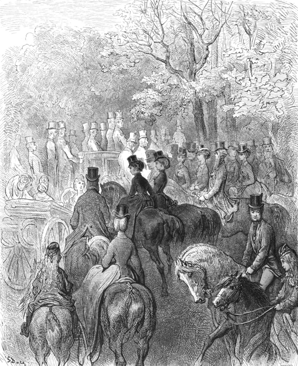 „Délután a parkban”, 1872. alkotó: Gustave Dore