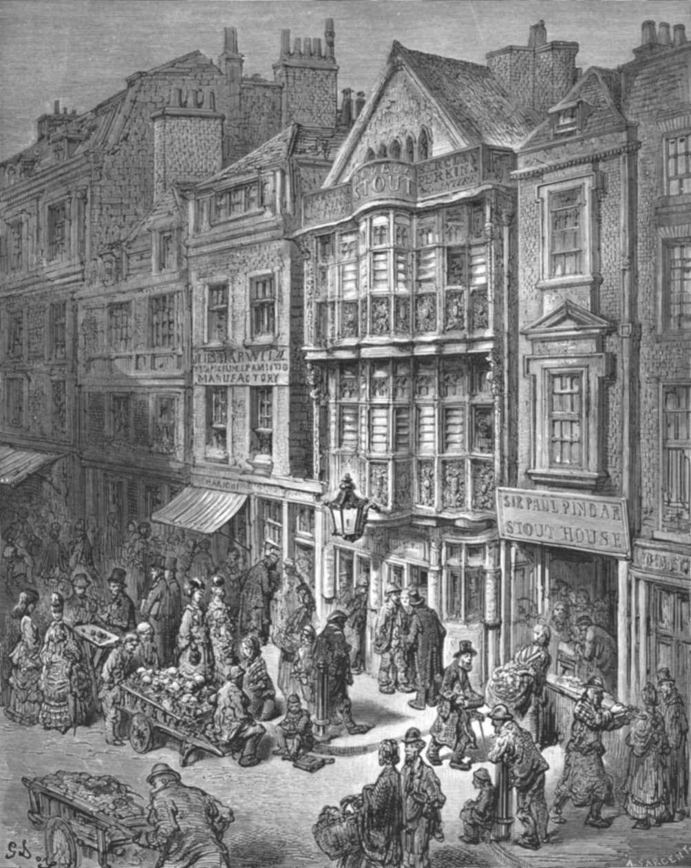 "Bishopsgate Street", 1872. alkotó: Gustave Dore
