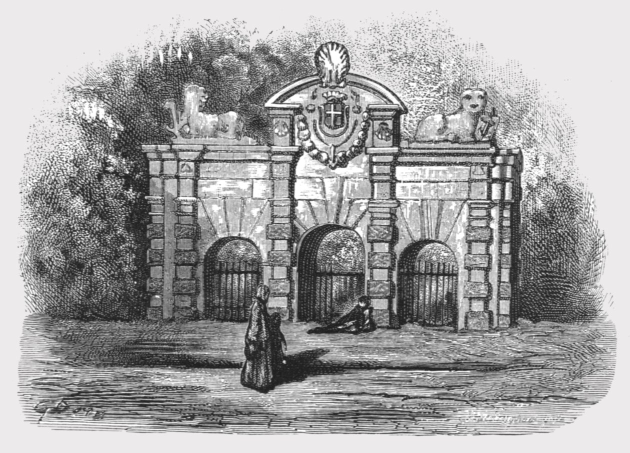 "Buckingham Gate", 1872. alkotó: Gustave Dore