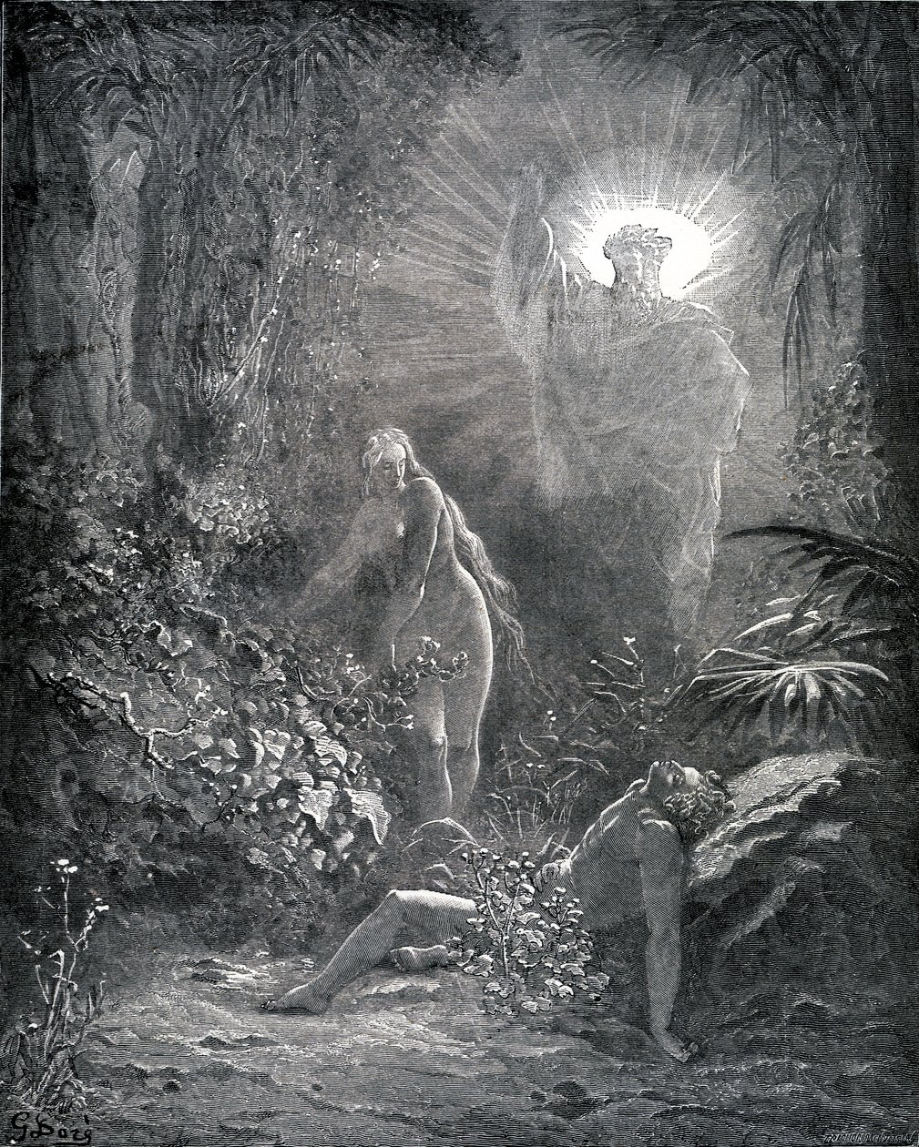 Éva teremtése alkotó: Gustave Dore