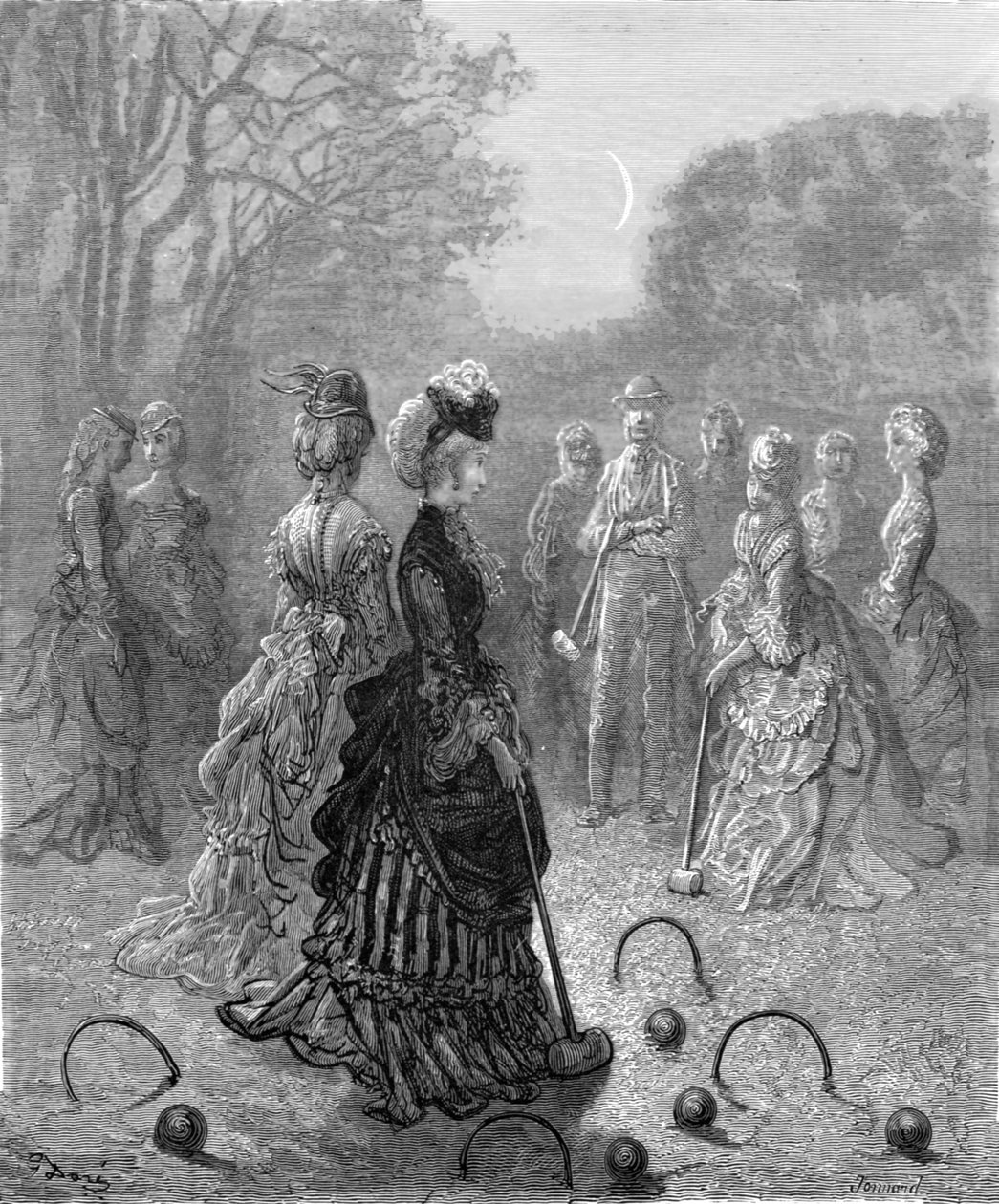 "Krokett", 1872. alkotó: Gustave Dore