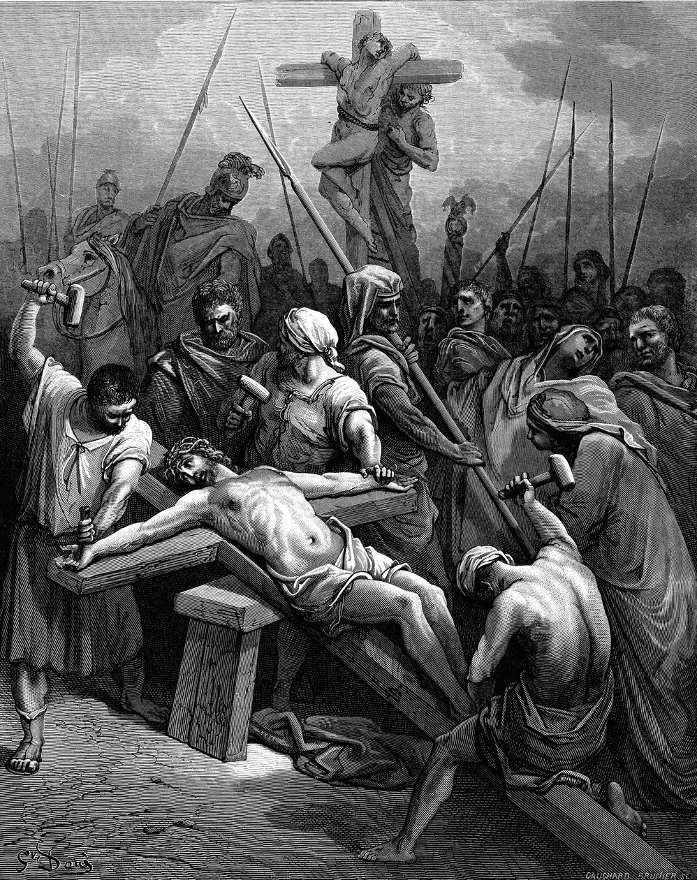 „Keresztre feszítés”, 1866 alkotó: Gustave Dore