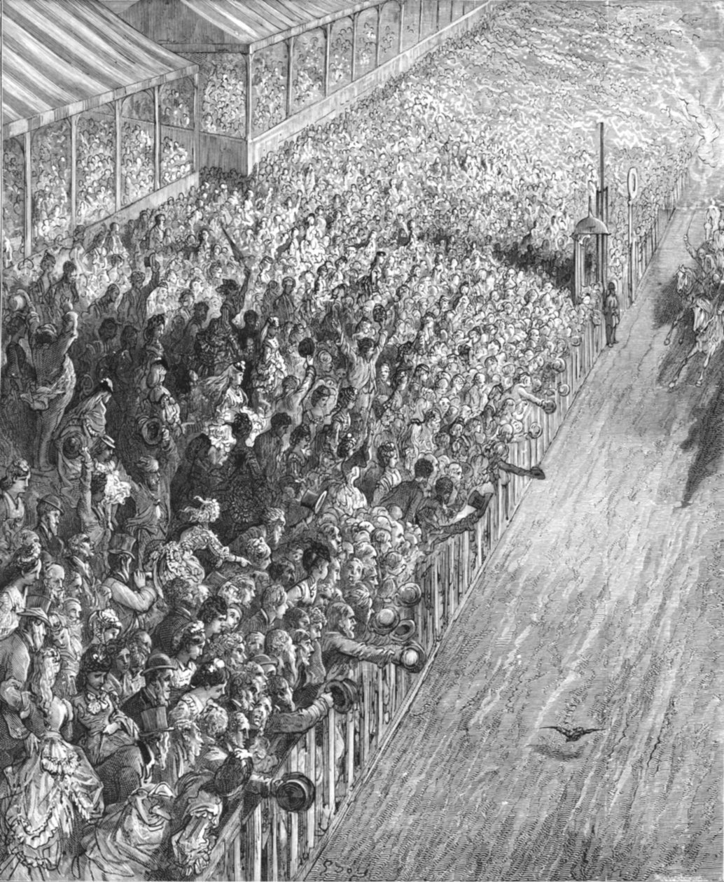 „Finish of the Race”, 1872. alkotó: Gustave Dore