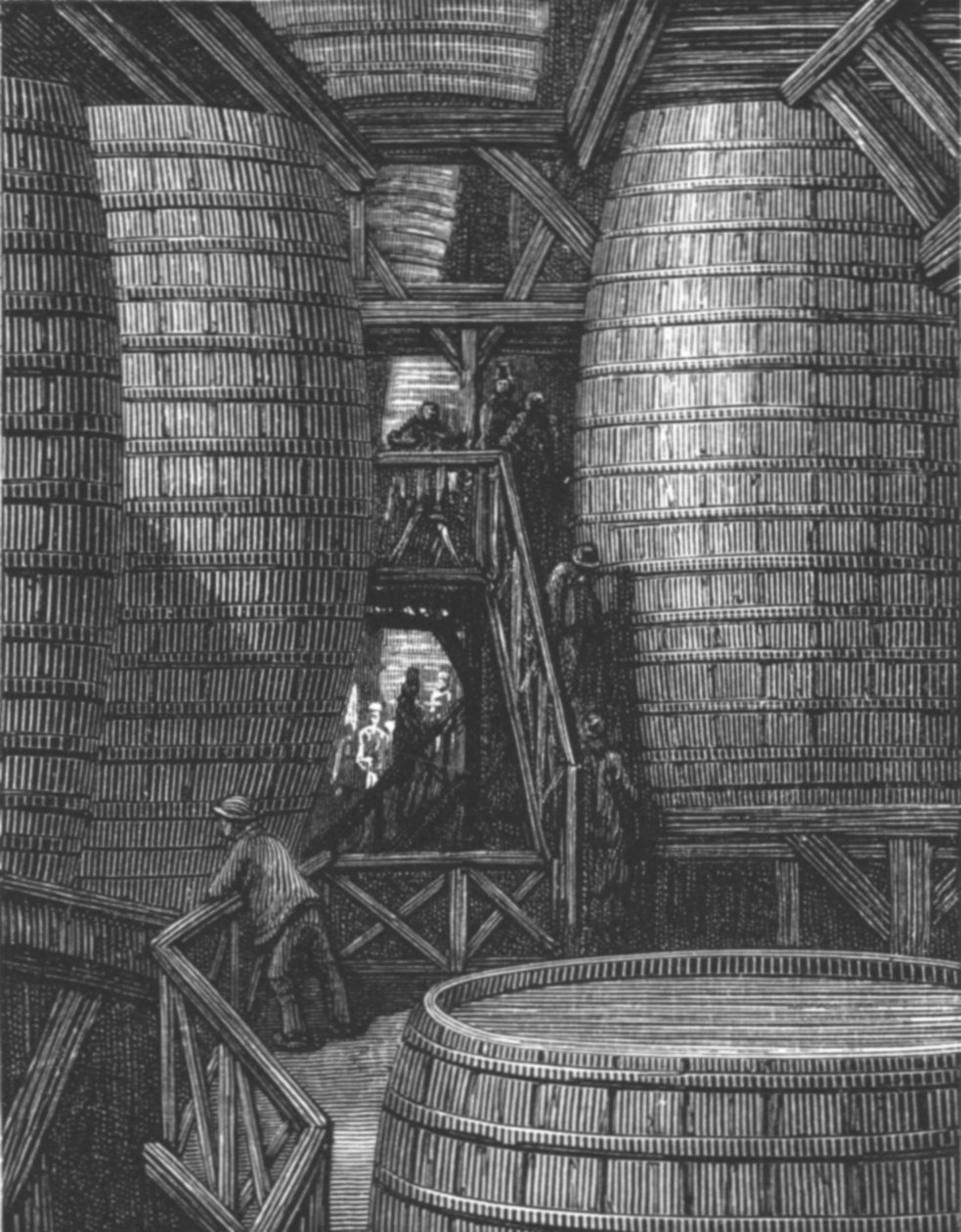 "A sörgyárban", 1872. alkotó: Gustave Dore