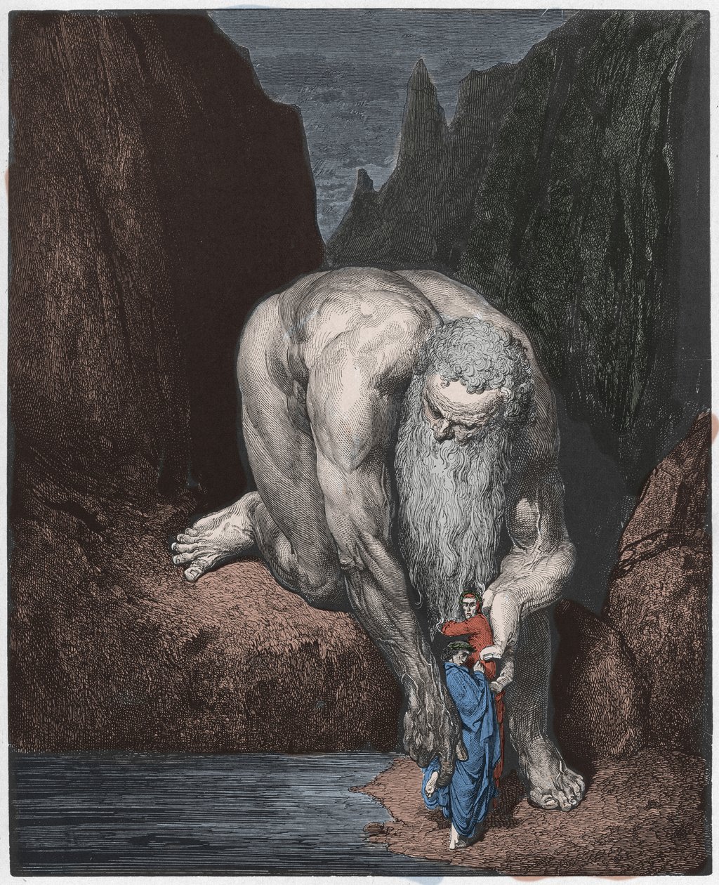Inferno, 31. ének: Az óriás Antaeus alkotó: Gustave Dore
