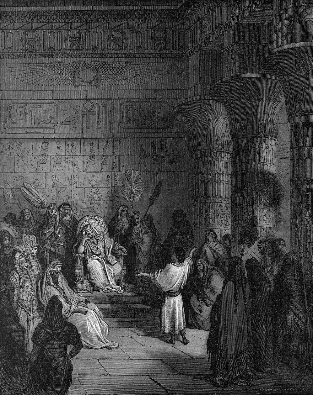 József megmagyarázza Fáraó álmát alkotó: Gustave Dore