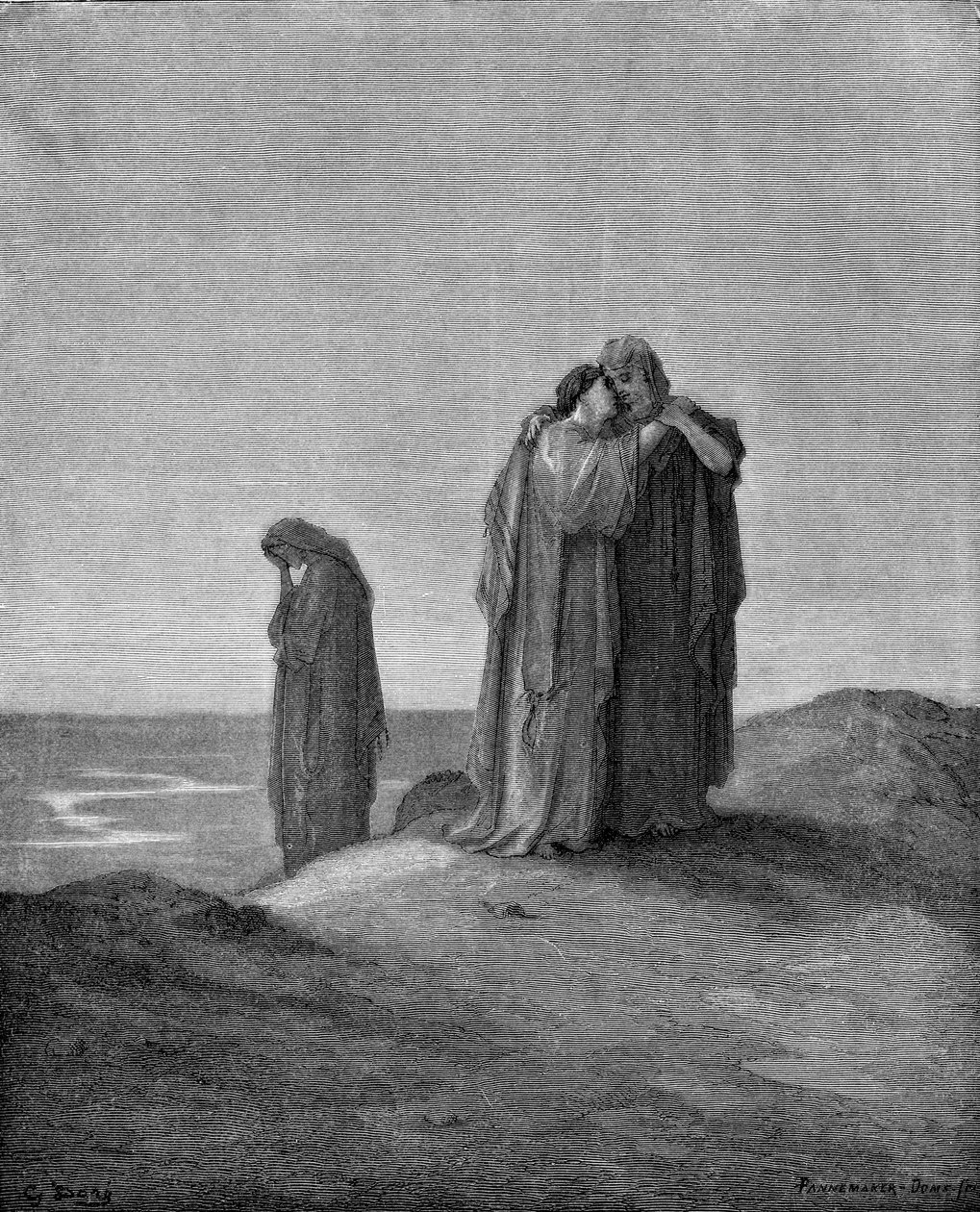 Naomi és menyei alkotó: Gustave Dore