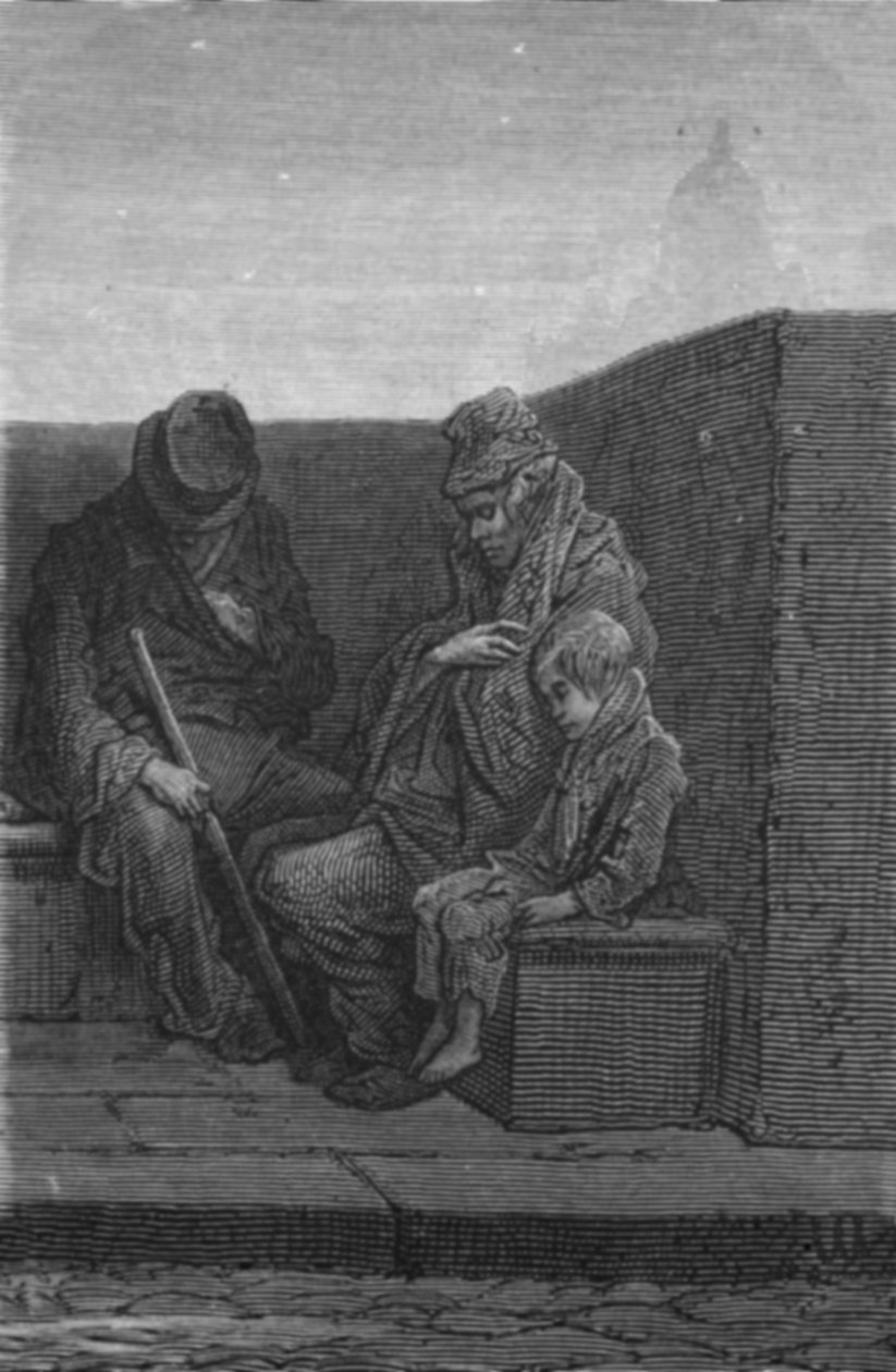 "Penny Gaff Frequenters", 1872. alkotó: Gustave Dore