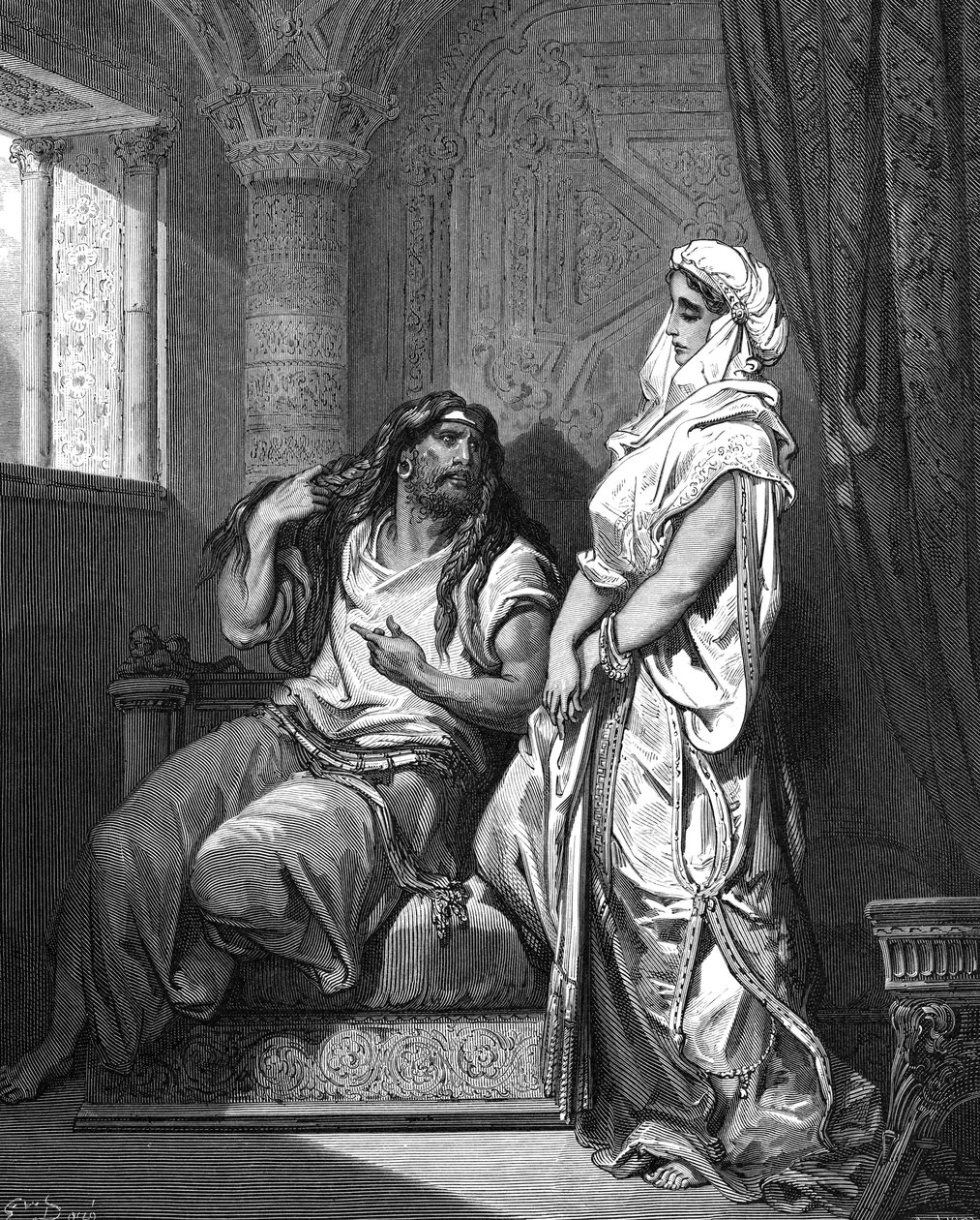 Sámson és Delila, 1866 alkotó: Gustave Dore