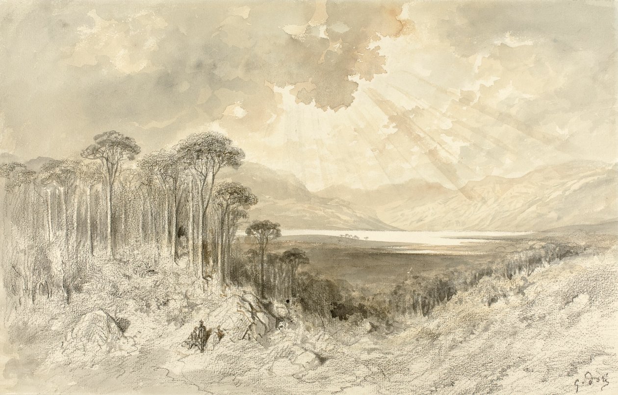 skót táj alkotó: Gustave Dore