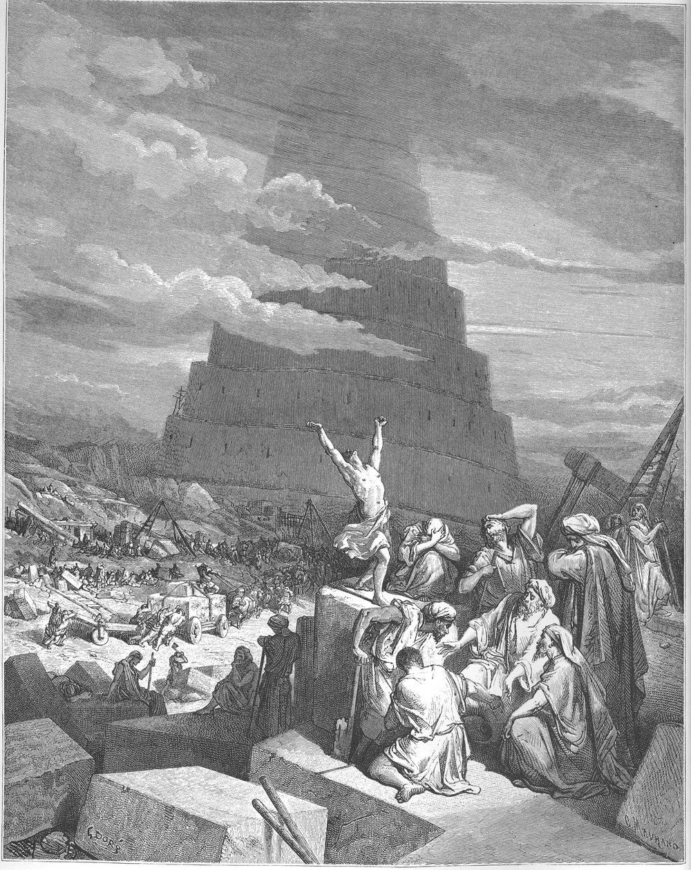 A nyelvek zavara, 1897 alkotó: Gustave Dore