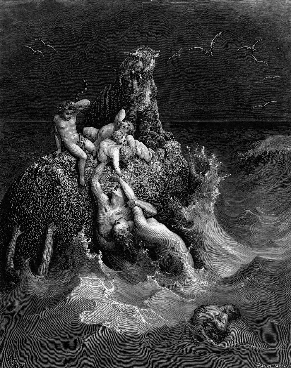 Az özönvíz, 1866. alkotó: Gustave Dore