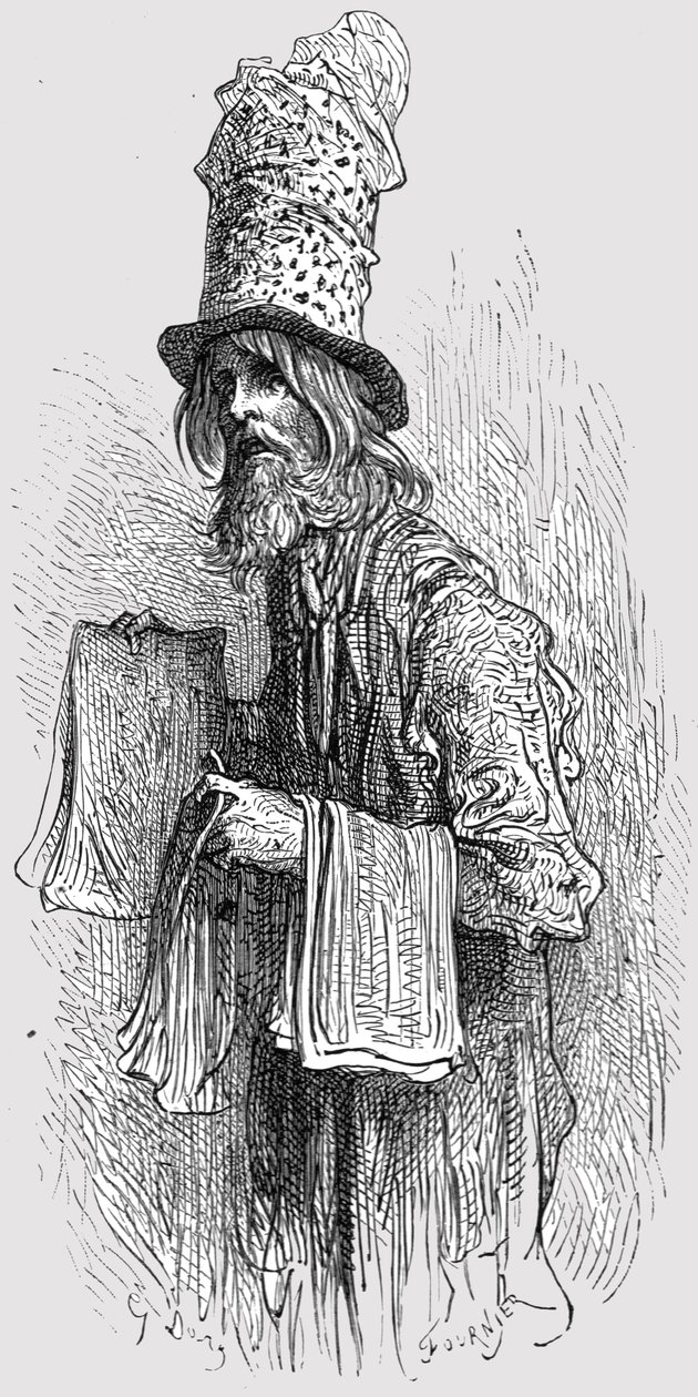 "A légypapír-kereskedő", 1872. alkotó: Gustave Dore