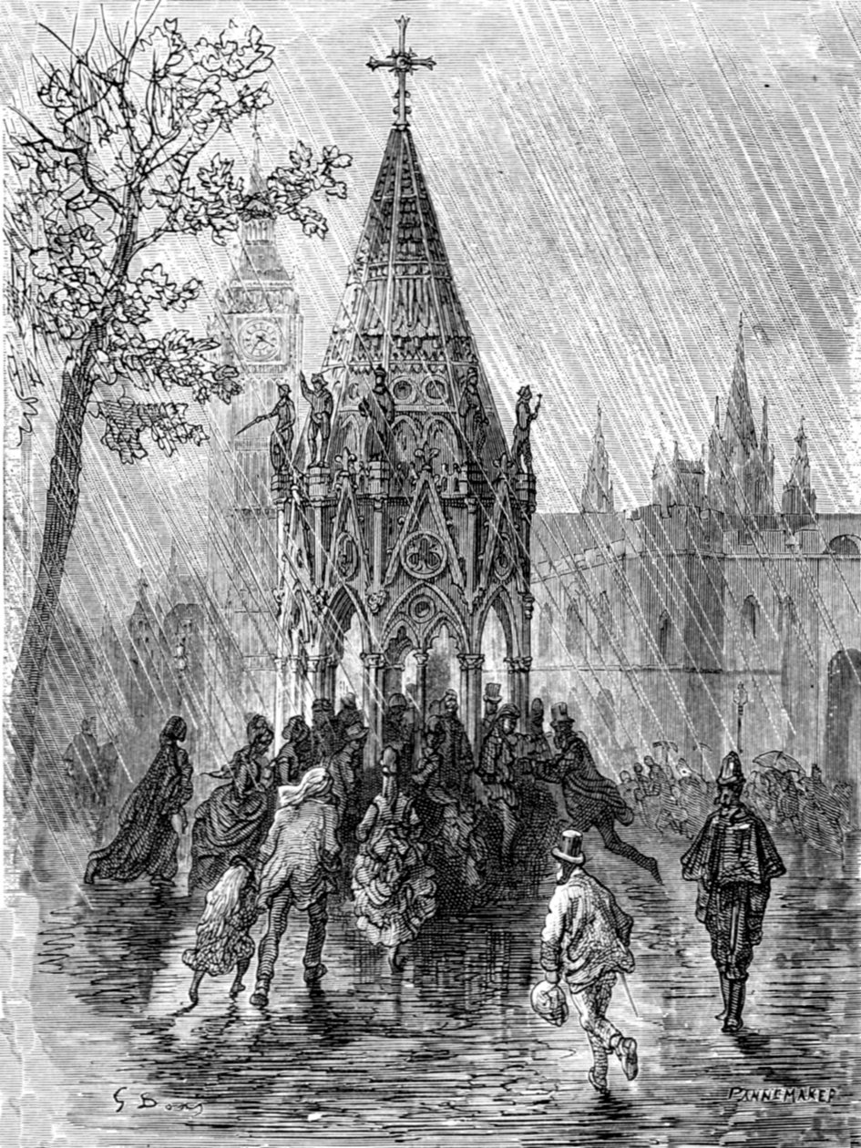 "The Fountain - Broad Sanctuary", 1872. alkotó: Gustave Dore