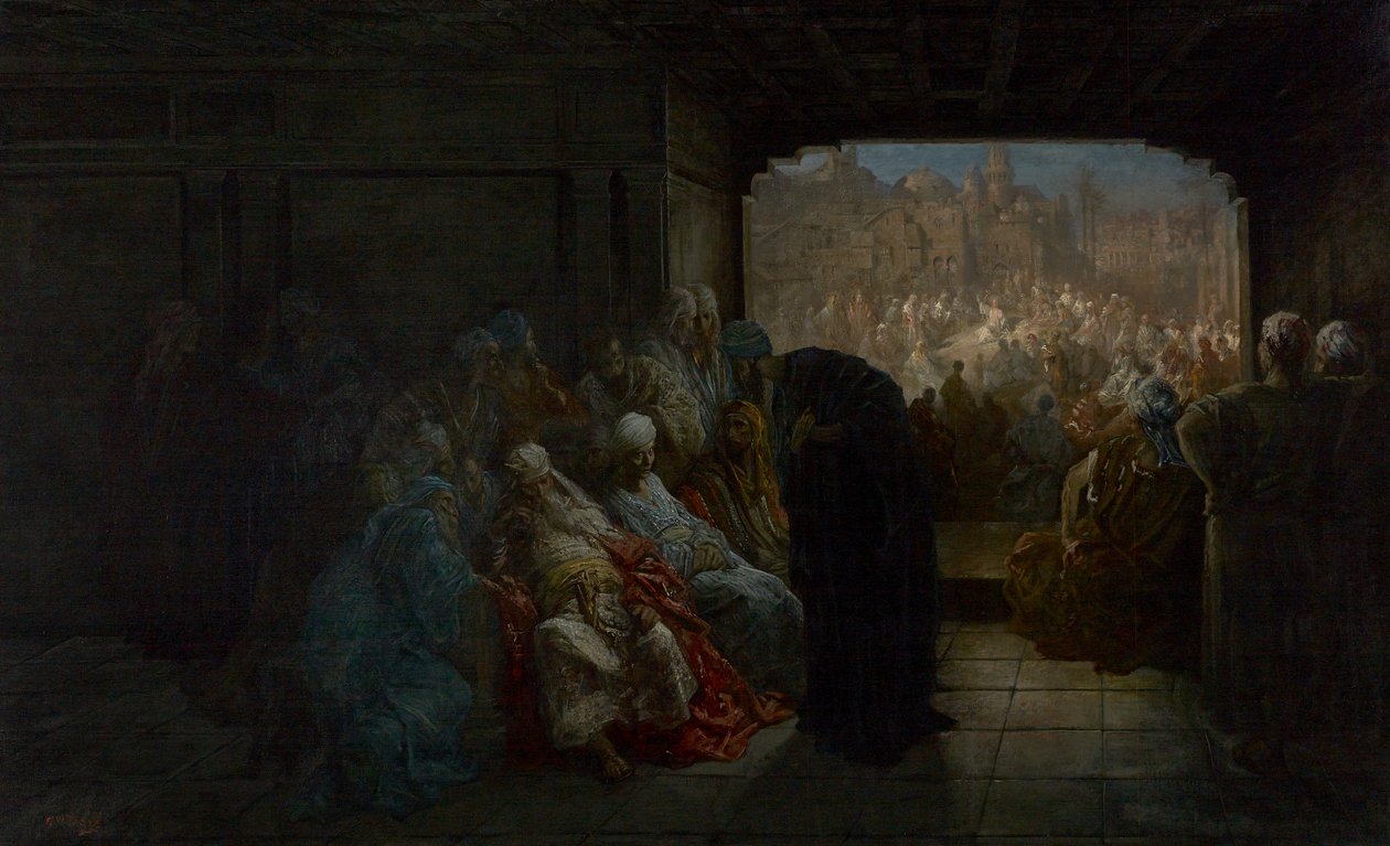 Kajafás háza, 1875 alkotó: Gustave Dore