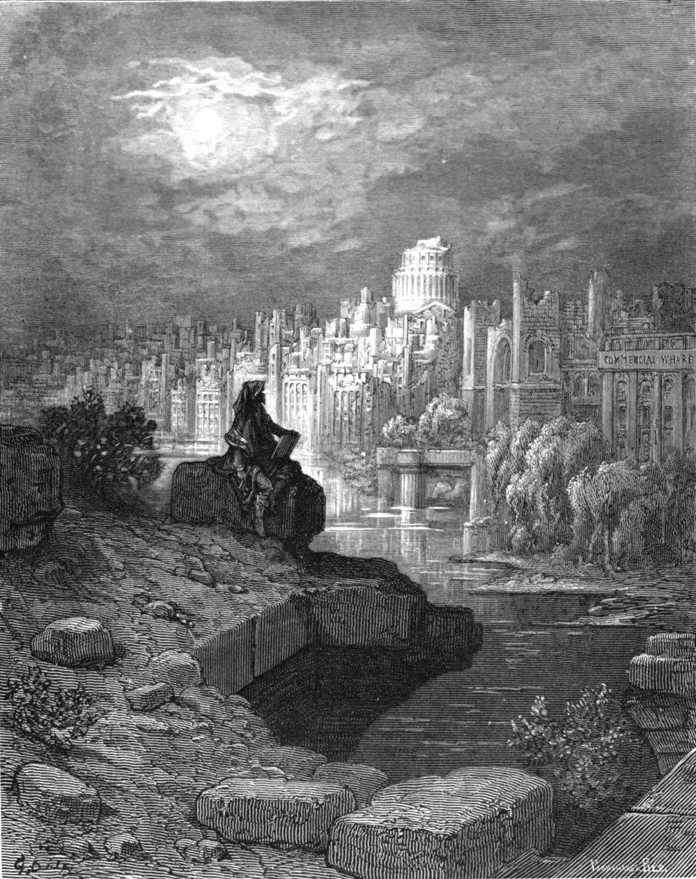 "Az új-zélandi", 1872. alkotó: Gustave Dore