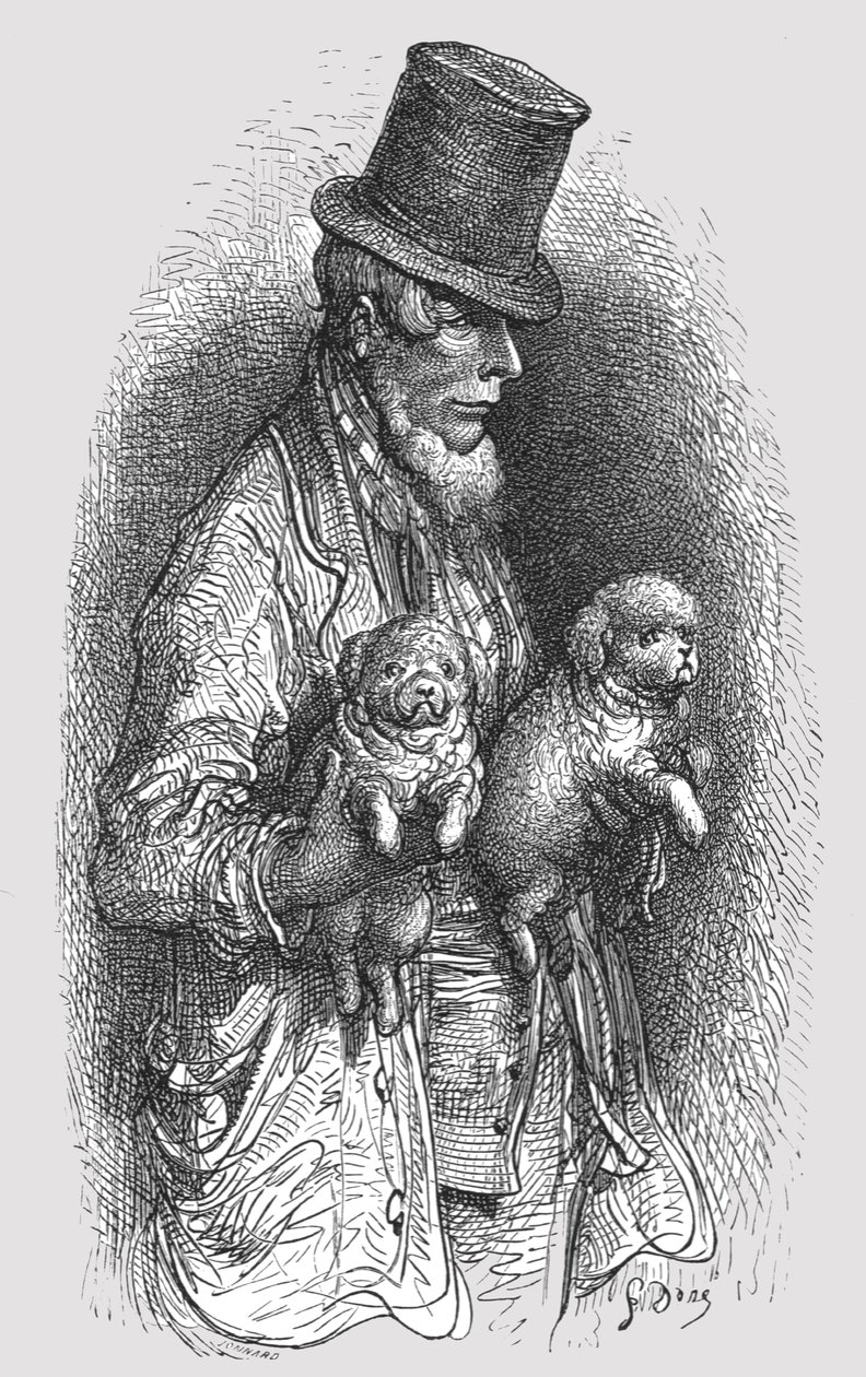 "The West End Dog Fancier", 1872. alkotó: Gustave Dore