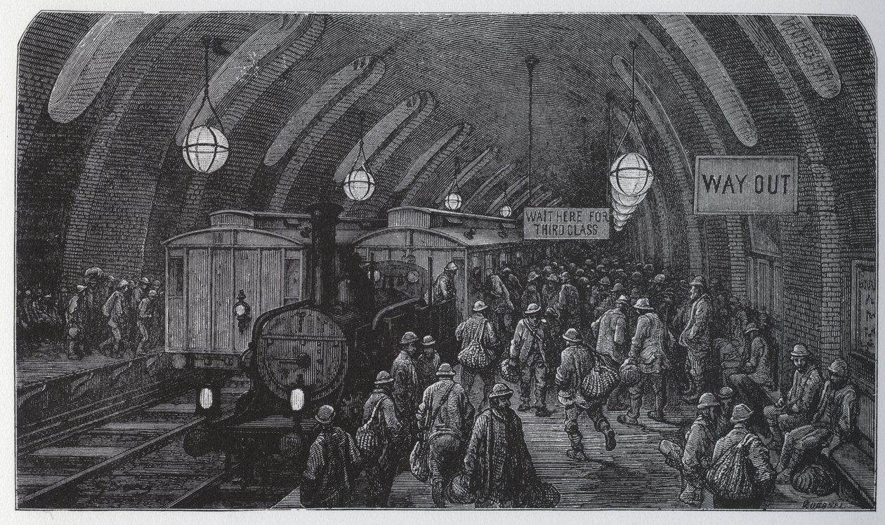 A munkásvonat - alkotó: Gustave Dore