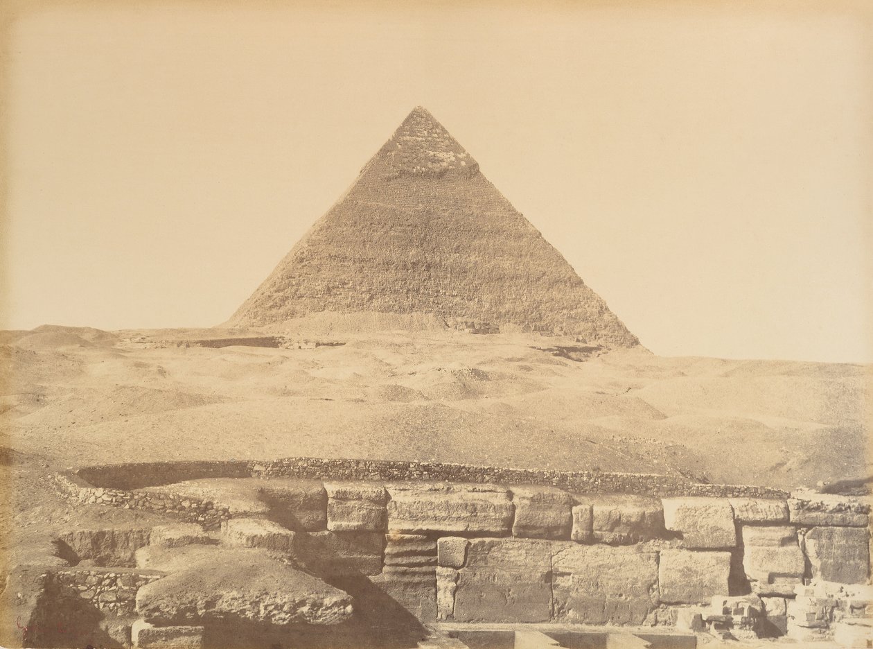 Gízai piramisok, 1865-69. alkotó: Gustave Le Gray