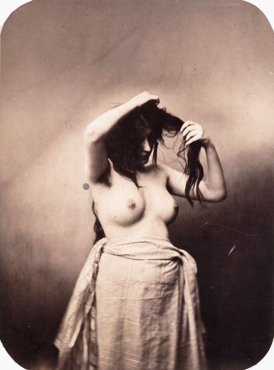 Álló női akt, 1855 körül alkotó: Gustave Le Gray