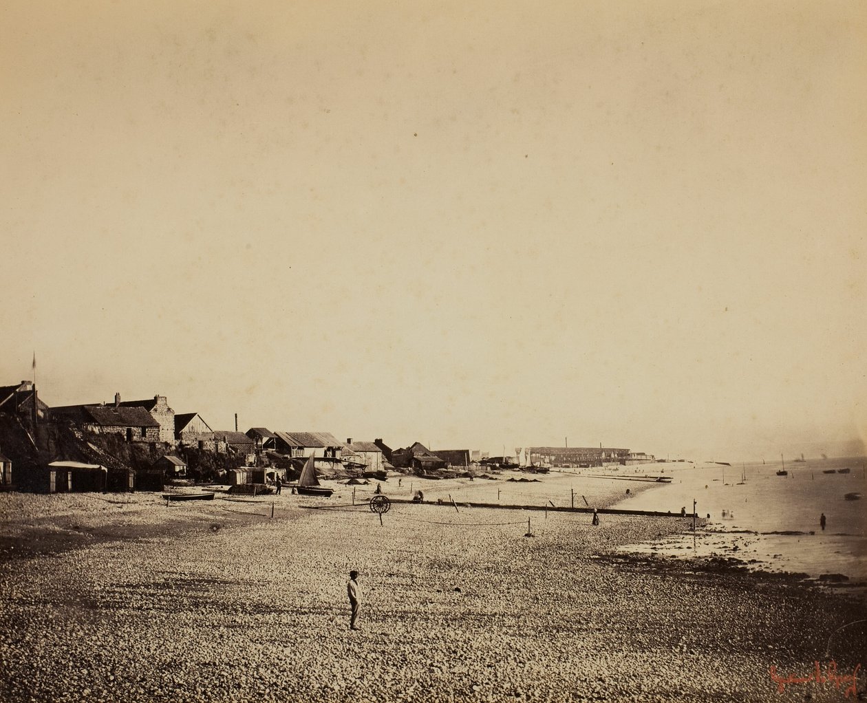 A Sainte-Adresse-i strand alkotó: Gustave Le Gray