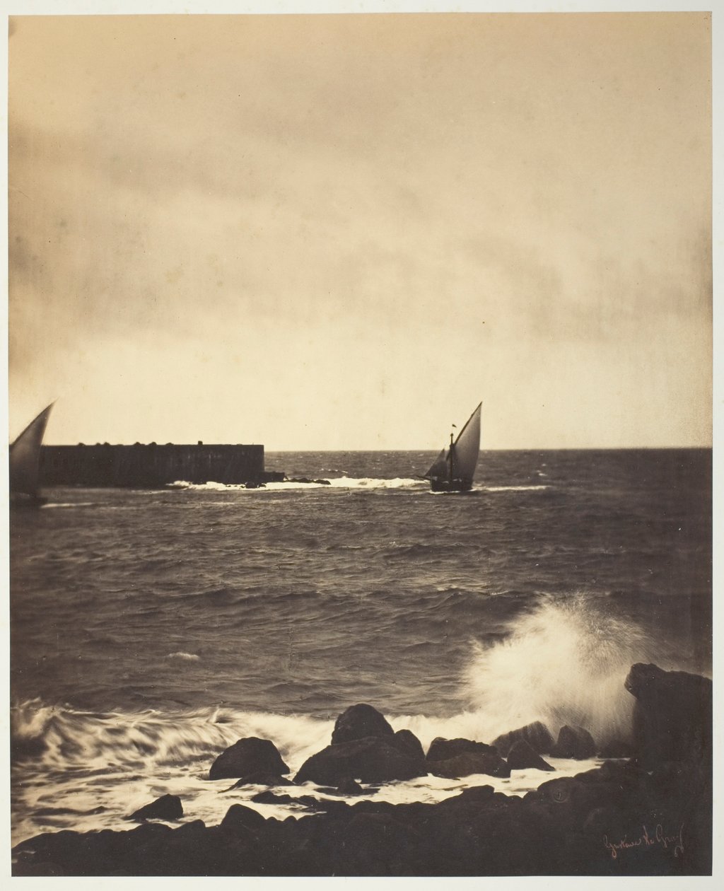 A Breaking Wave alkotó: Gustave Le Gray