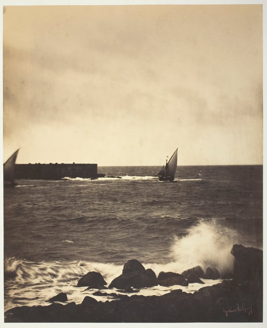 A megtörő hullám, 1857. alkotó: Gustave Le Gray