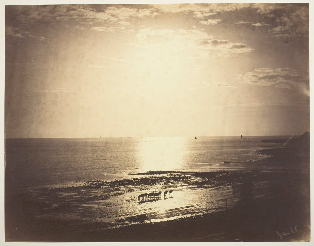 A haloed nap, 1856. alkotó: Gustave Le Gray