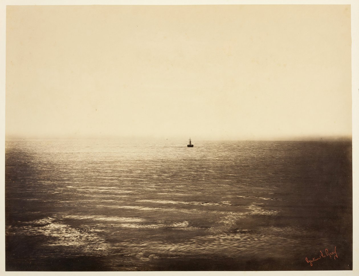 A gőzhajó, 1856. alkotó: Gustave Le Gray