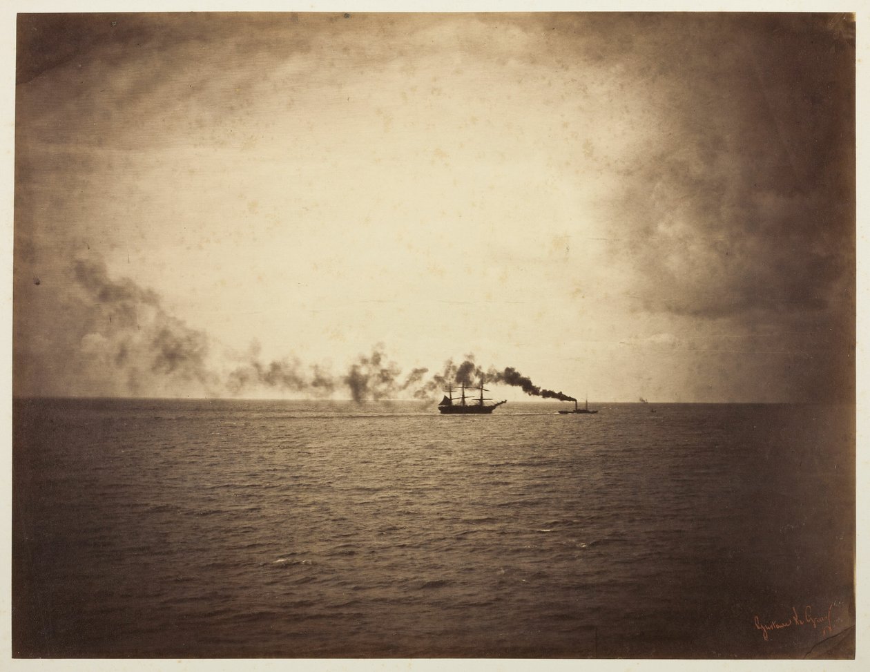 A vontatóhajó alkotó: Gustave Le Gray