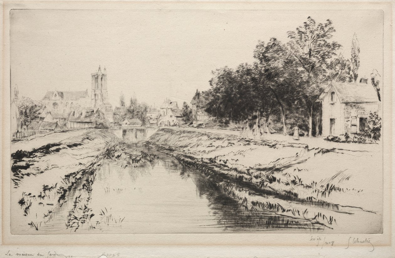 Az őrház, Troyes alkotó: Gustave Leheutre