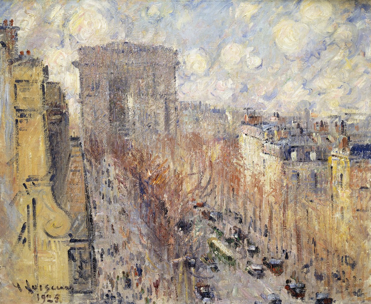 Avenue Friedland, Párizs, 1925 alkotó: Gustave Loiseau