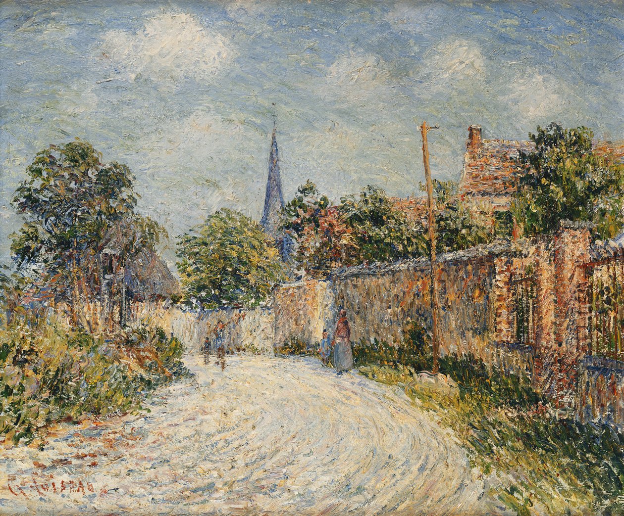 A falu utcája; Falu utca, alkotó: Gustave Loiseau