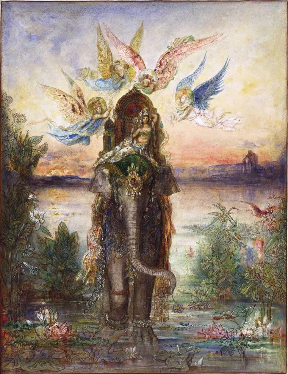 Szent elefánt (Peri). alkotó: Gustave Moreau