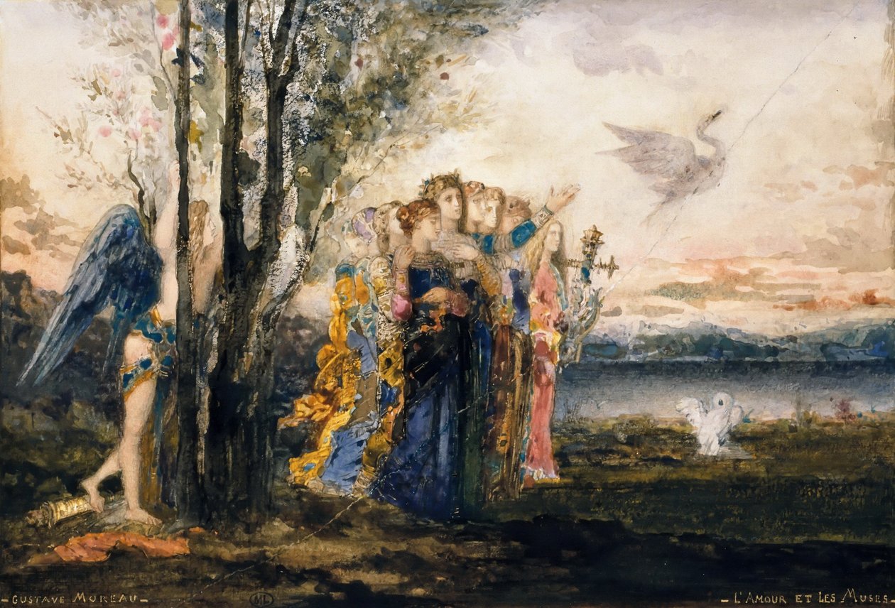 Ámor és a múzsák alkotó: Gustave Moreau