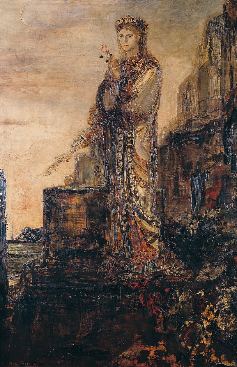 Helen Trója sáncán alkotó: Gustave Moreau