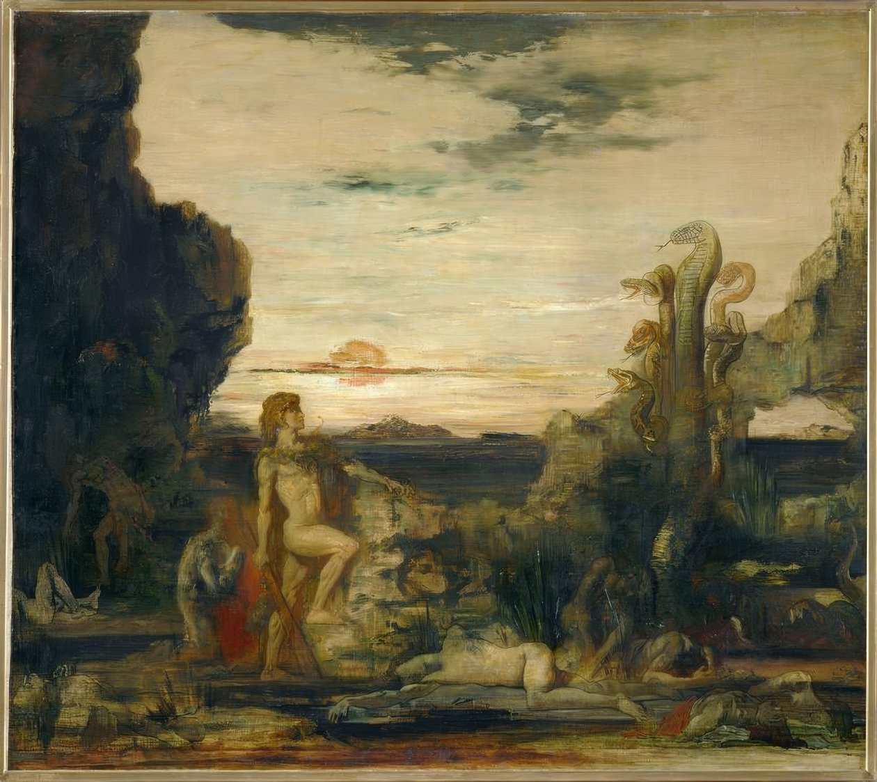 Herkules és a lernai hidra alkotó: Gustave Moreau
