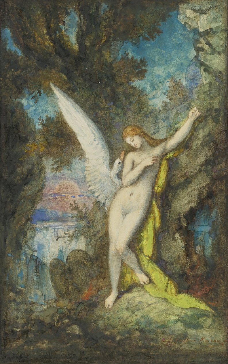Léda és a hattyú alkotó: Gustave Moreau