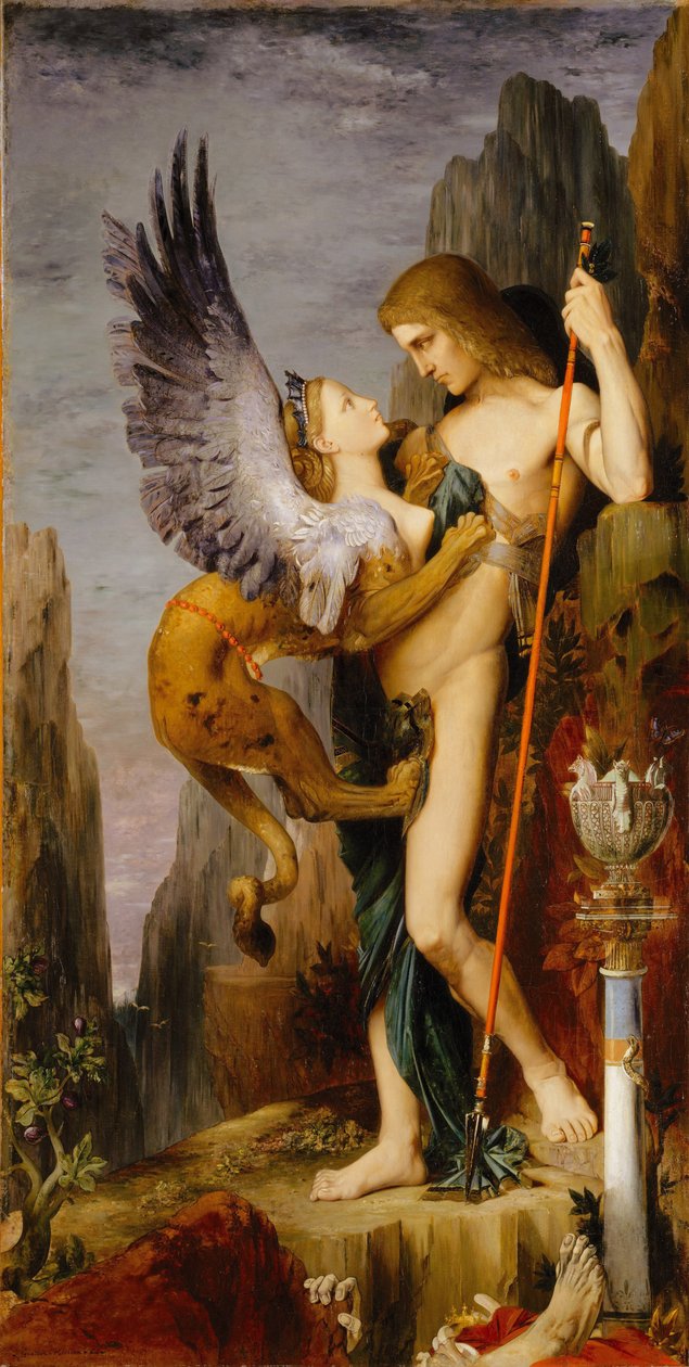 Oidipusz és a Szfinx alkotó: Gustave Moreau