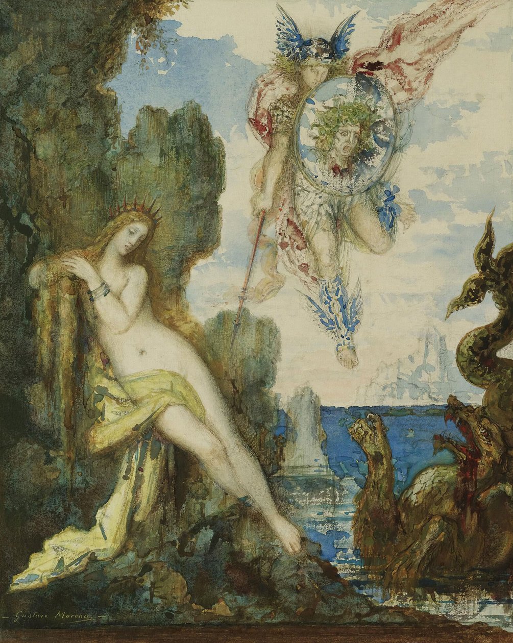 Perszeusz és Androméda, 1882. alkotó: Gustave Moreau